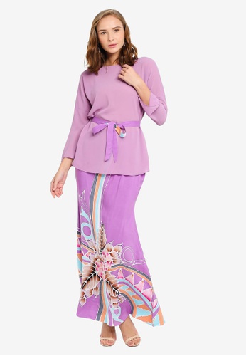 Calista Batik Set from Masterpiece By Masrina Abdulla in Purple