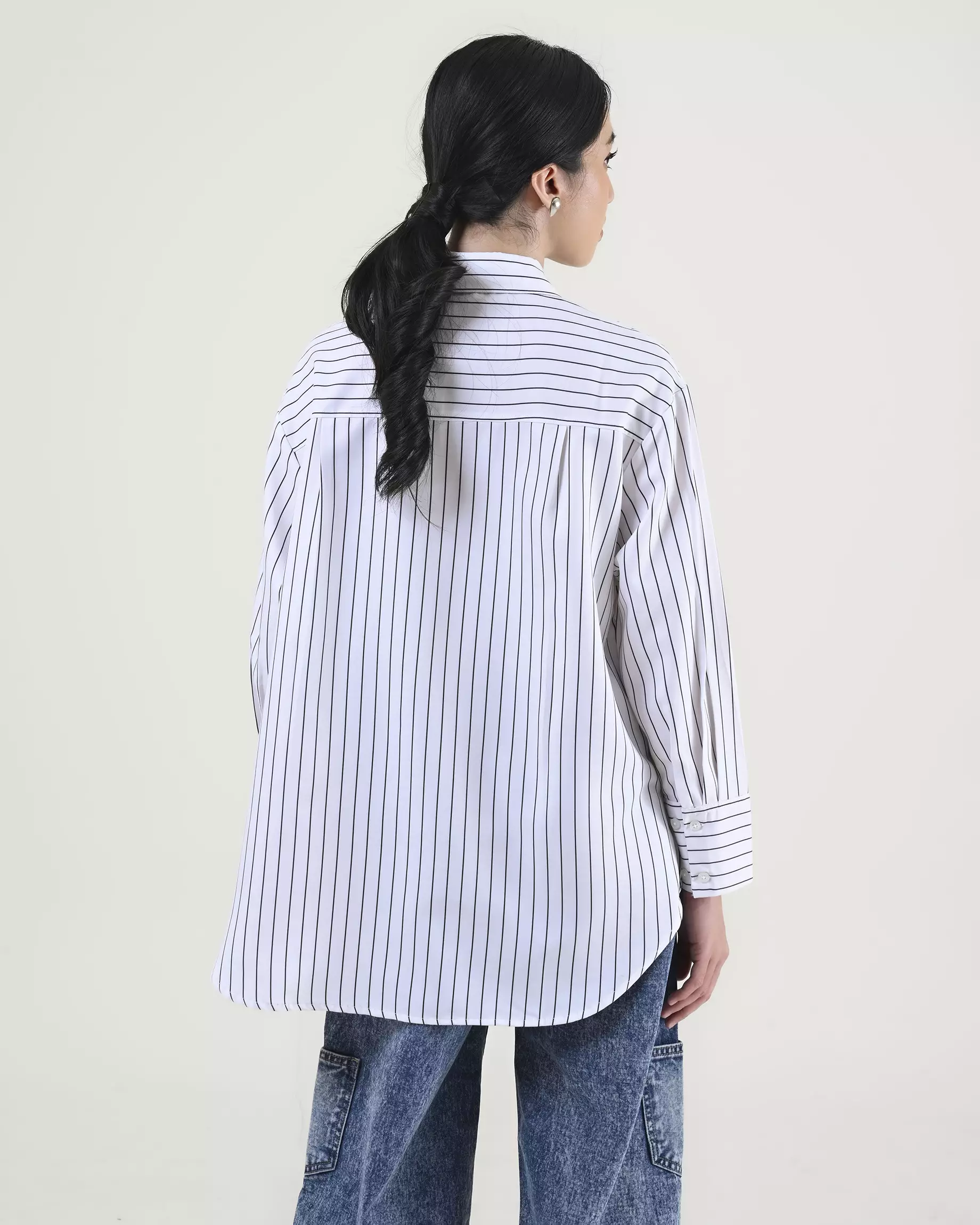 Geulis.id PIPER SHIRT - Stripesbrokenwhite