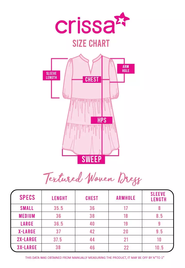 Textured Woven Short Sleeves Dress