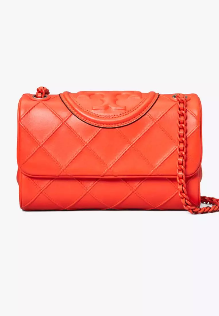 Tory Burch Small Fleming Soft Convertible Shoulder Bag Sour Cherry