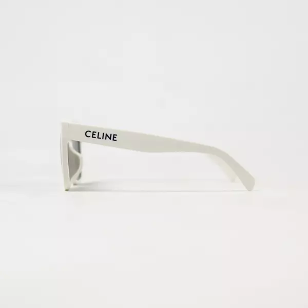 Kacamata CELINE 3 SHINY WHITE SMOKE SUNGLASSES 100% ORIGINAL