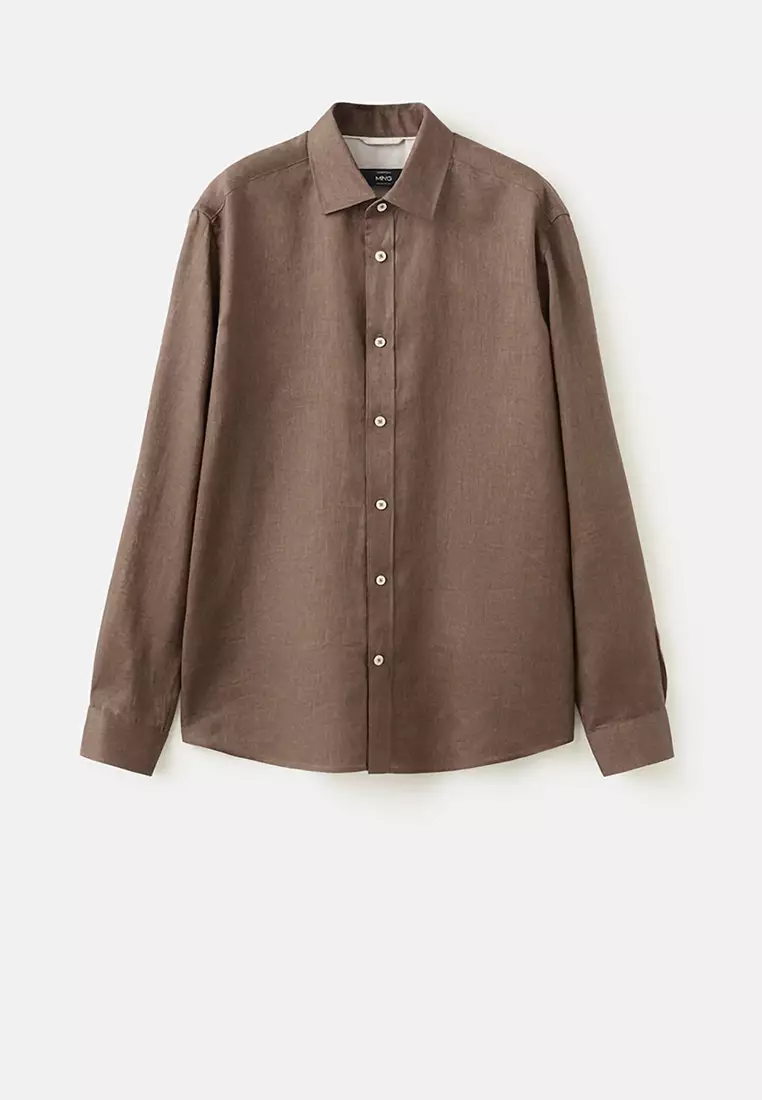 Regular-Fit 100% Linen Shirt
