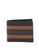 Coach black and brown Coach Slim Billfold 3003 Wallet With Varsity Stripes In Black Saddle 411A1AC2AD3D28GS_1