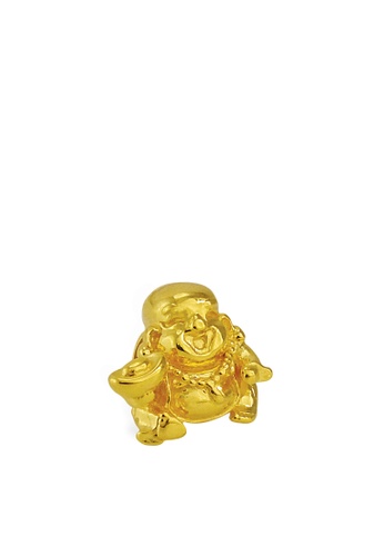 TOMEI TOMEI Laughing Buddha Charm - Colors of Memories, Yellow Gold 916 (TM-YG0642P-1C) (3G) 24B9AAC9EEBDA4GS_1