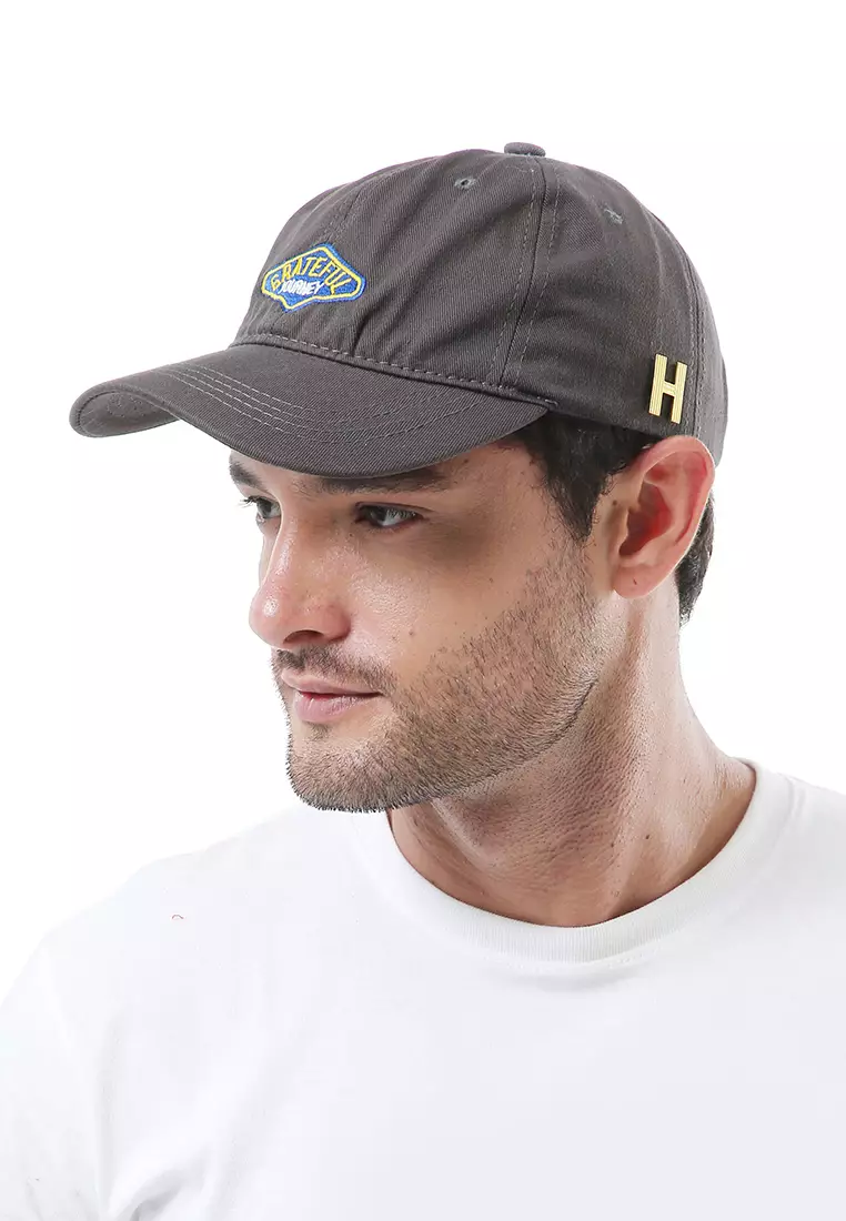 Jahari Aksesoris Fashion Pria Wanita Topi Baseball Kasual Logo Grateful Resizable Strap Material Cotton ORIGINAL - Gray