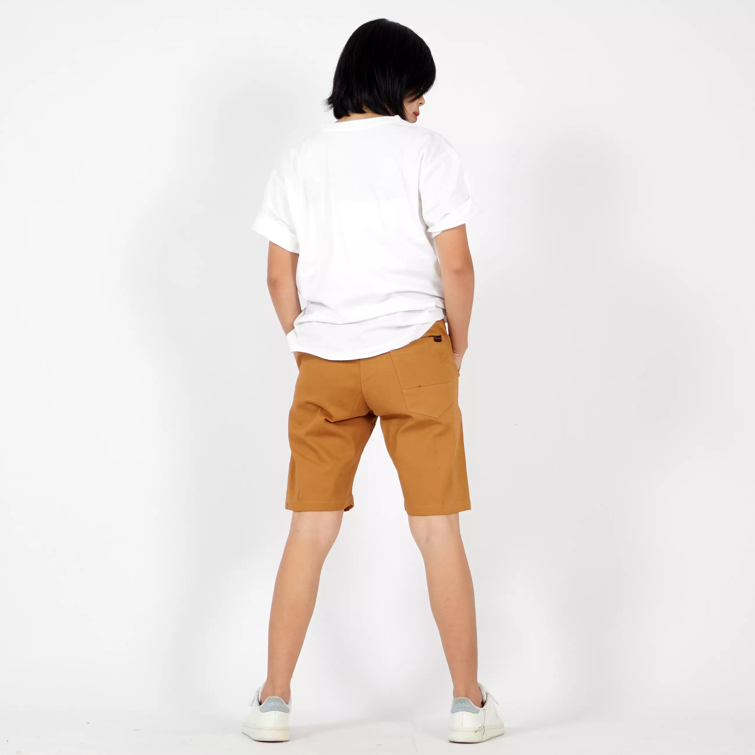  GWEN Celana Chino Pendek Celana Pendek Wanita Celana Santai - CARAMEL