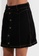 TOPSHOP black Button Through Denim Skirt 5F255AA8A451D6GS_2
