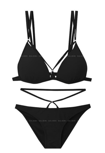 LYCKA black LNN1269 Korean Lady Bikini Swinwear Black AC59AUS7B6243FGS_1