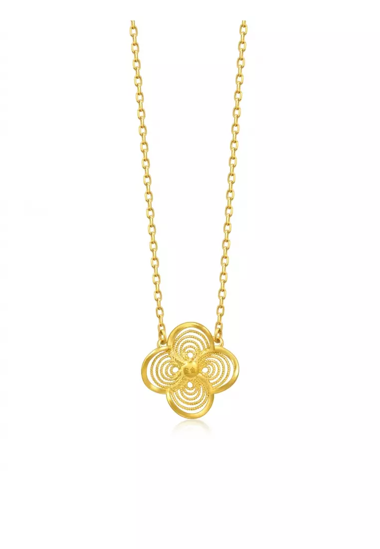 Buy Chow Sang Sang Chinese Wedding 24K Gold Four Clover Leaf