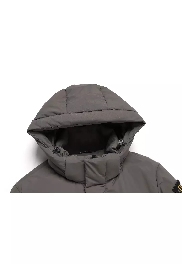 男女同款STELLER無格紋羽絨外套