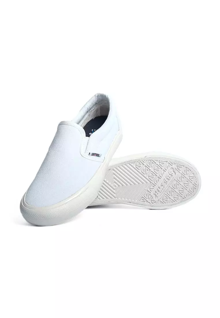 Saba Vintage Slip On Tripple White