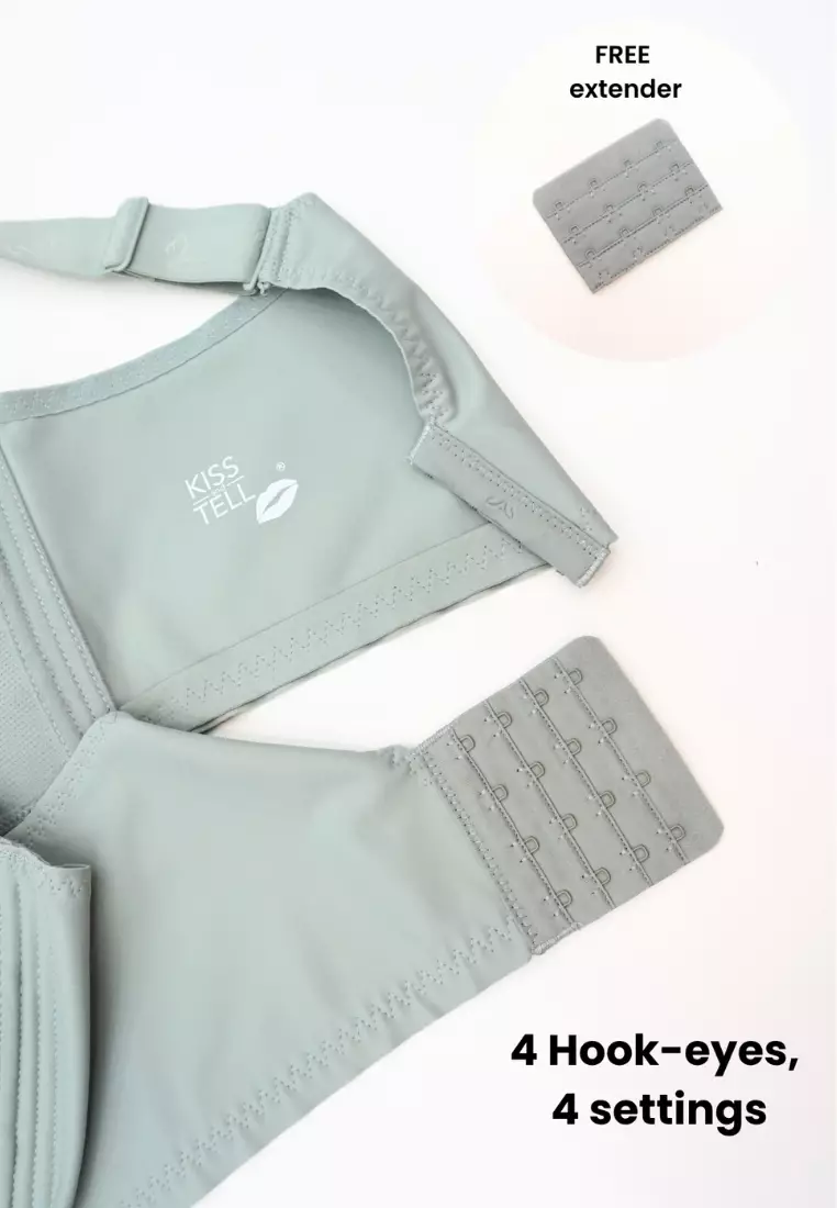 Amari Extended Plus Size Wireless Bra in Mint