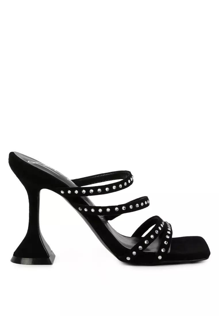 Studded discount mid heels