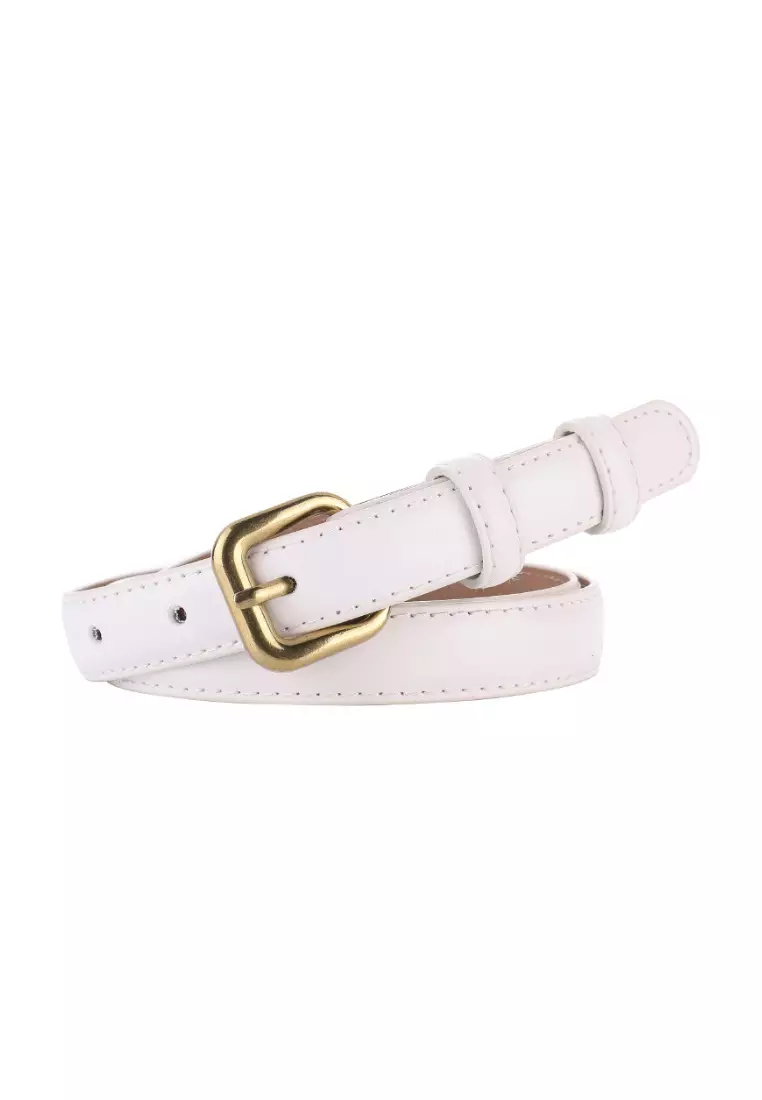 Gold leather clearance belt womens