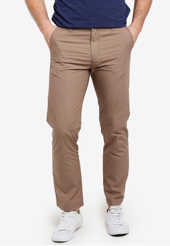 United Colors of Benetton brown Basic Chino Trousers 3BB45AA669C924GS_1