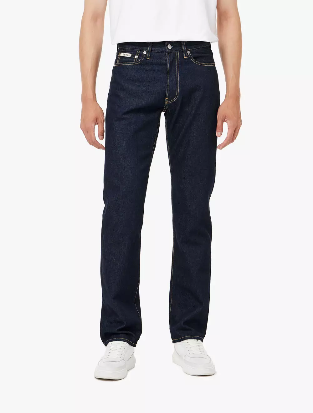 Calvin Klein Jeans - Standard Straight Fit Rinse Blue Denim - Blue - blue