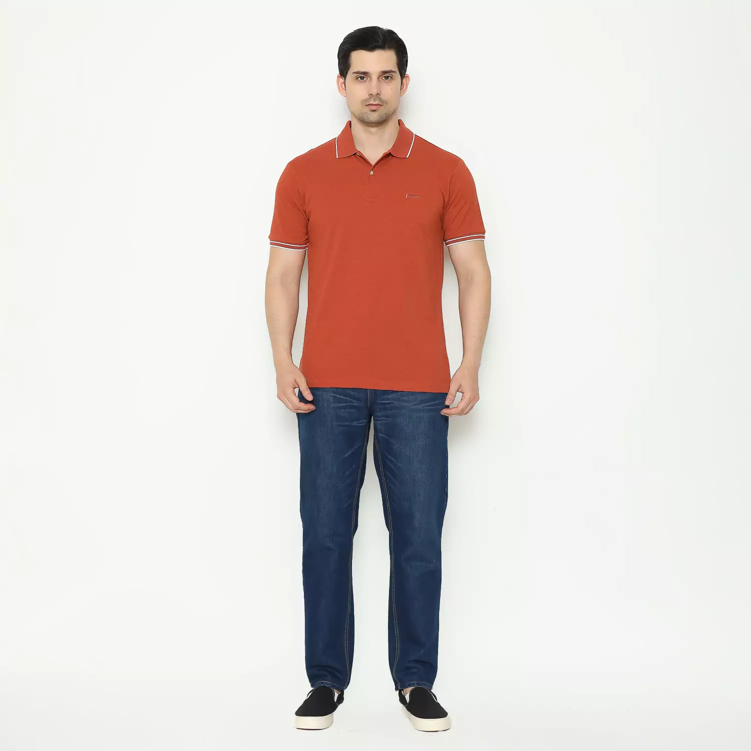 Hammer Men Fashion Polo C1PI015O1 | Kaos Polo Lengan Pendek Orange