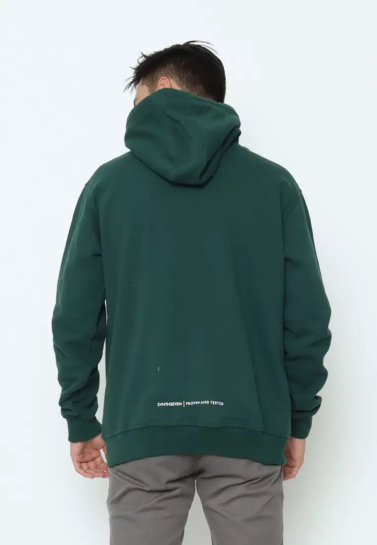 17SEVEN Hoodie Sablon Pria 0182-SCRACH-GRN