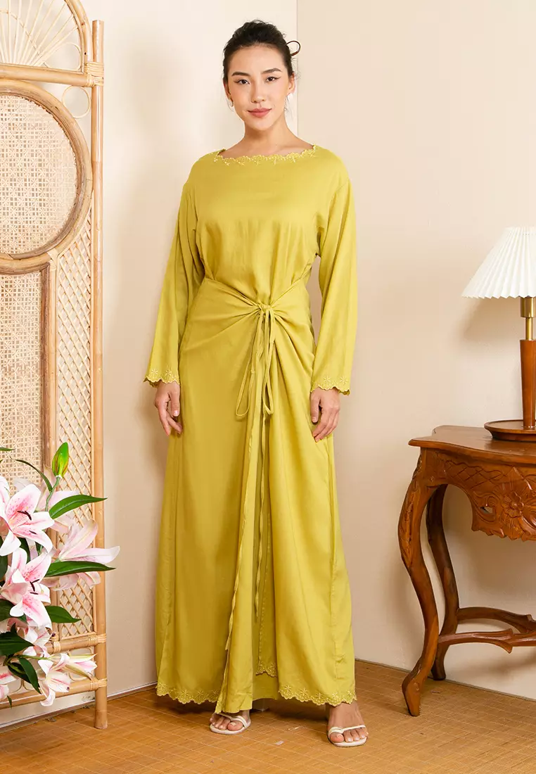 Buy ZALIA BASICS Linen Embroidery Dress 2024 Online ZALORA Philippines