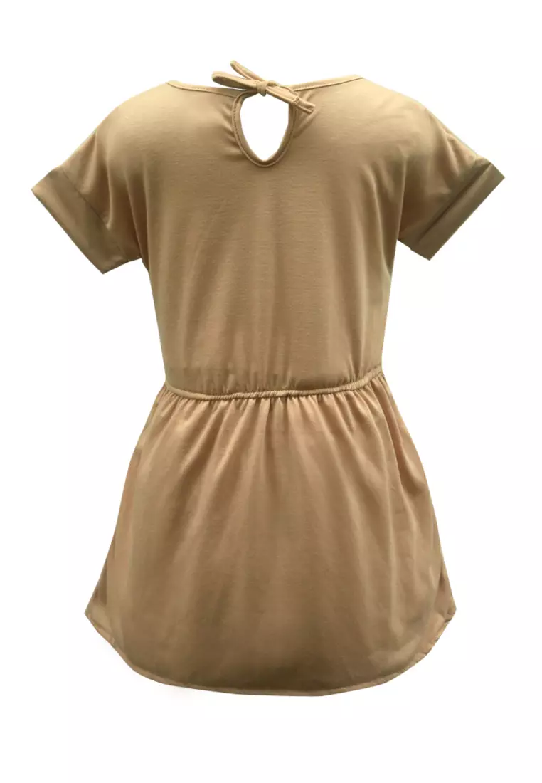 Two Mix Dress Anak Perempuan Bahan Kaos - Daster Anak - Baju Anak Rumah 4122