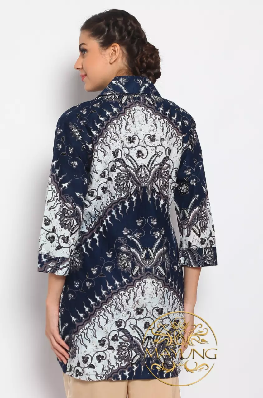 Tunik Batik Gelung Biru