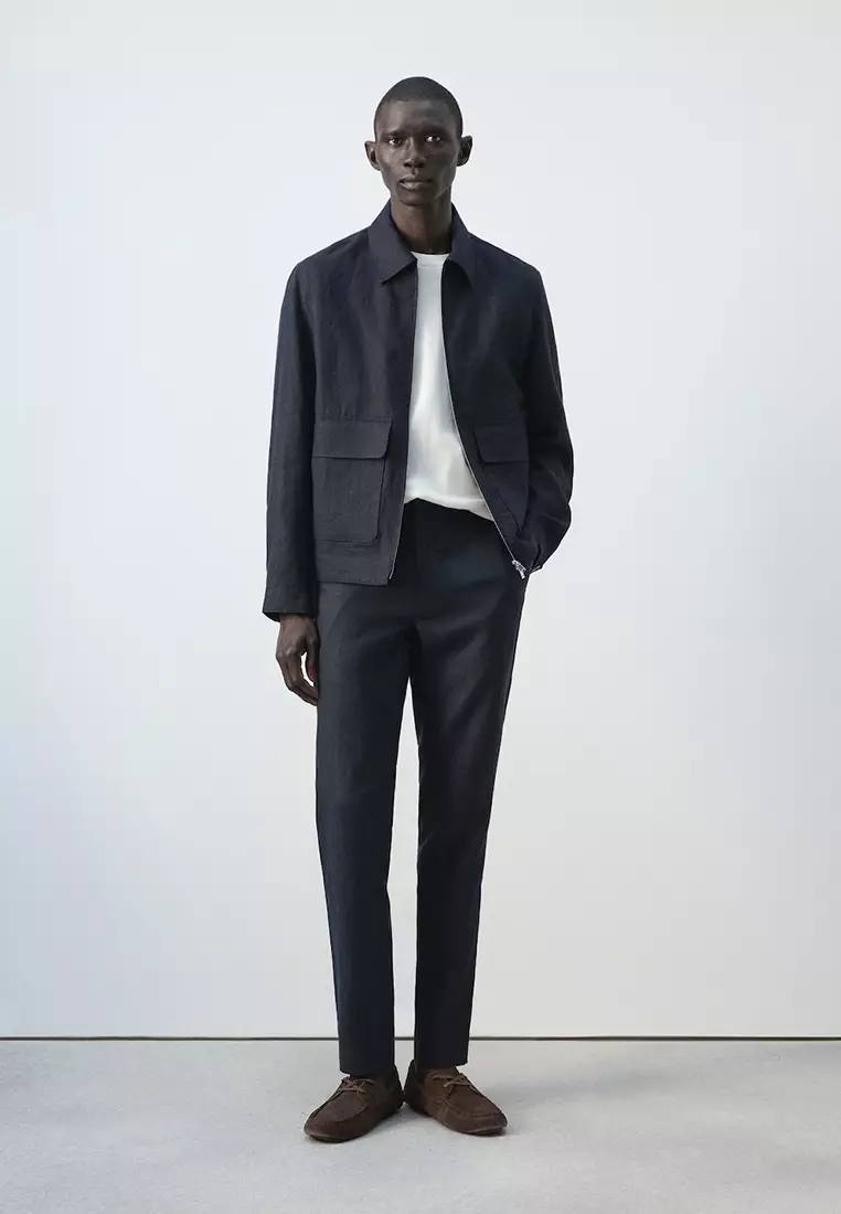 100% Linen Jacket with Pockets