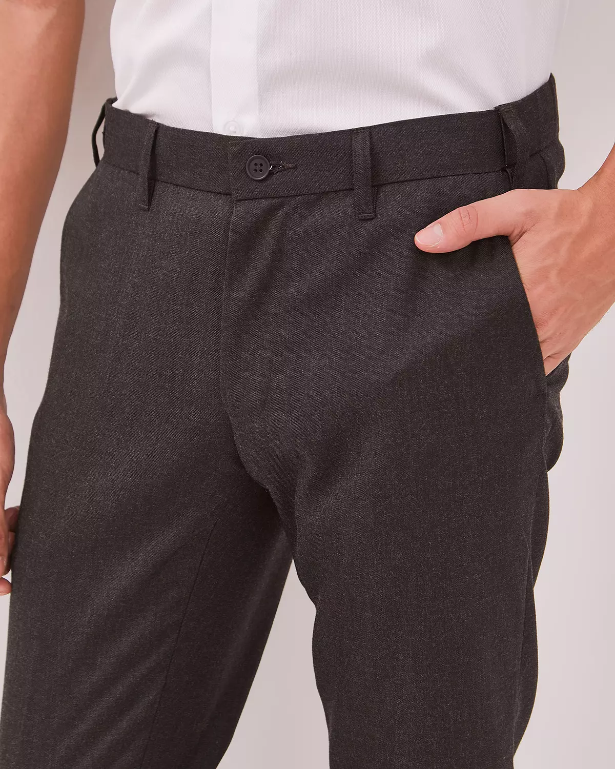MEN'S FORMAL SLIM FIT GRAY TROUSERS