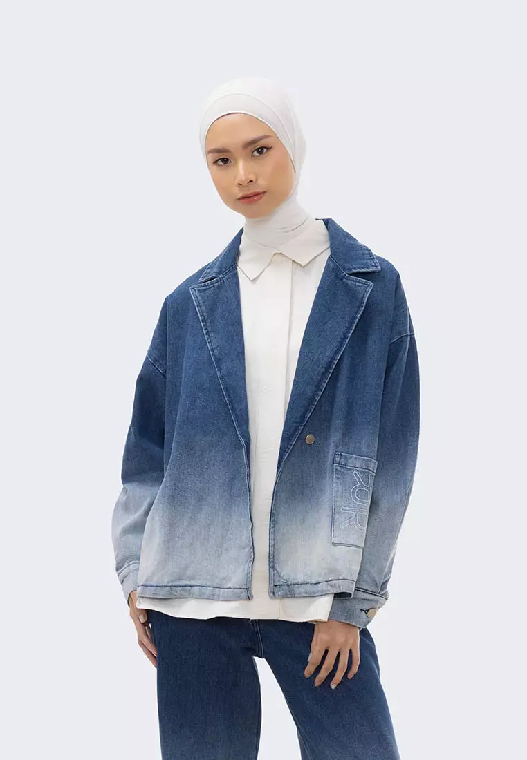 Ria Miranda Blue Denim Clarisa Jacket