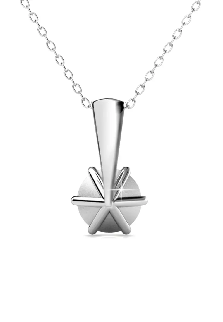 Birth Stone Pendant March Aquamarine - Kalung Crystal Swarovski by Her Jewellery