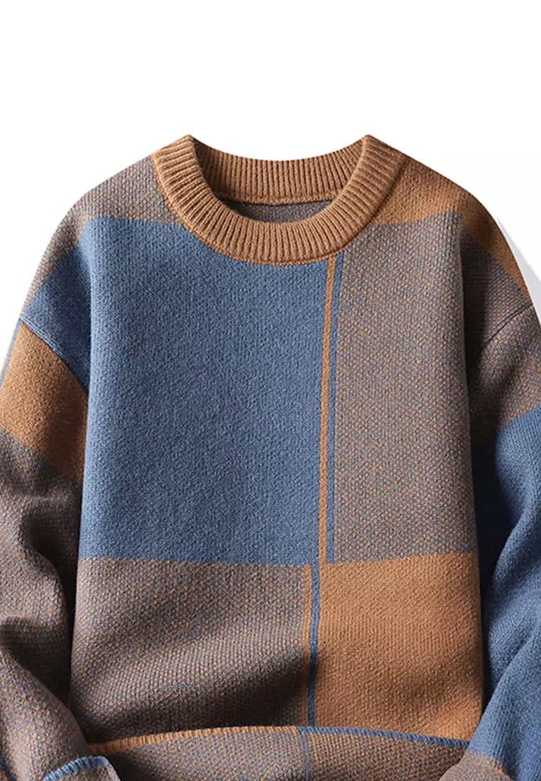 Color Matching Knit Sweater AY-my6812