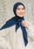 Lozy Hijab blue Haraa Voal Navy F8670AAE894874GS_1