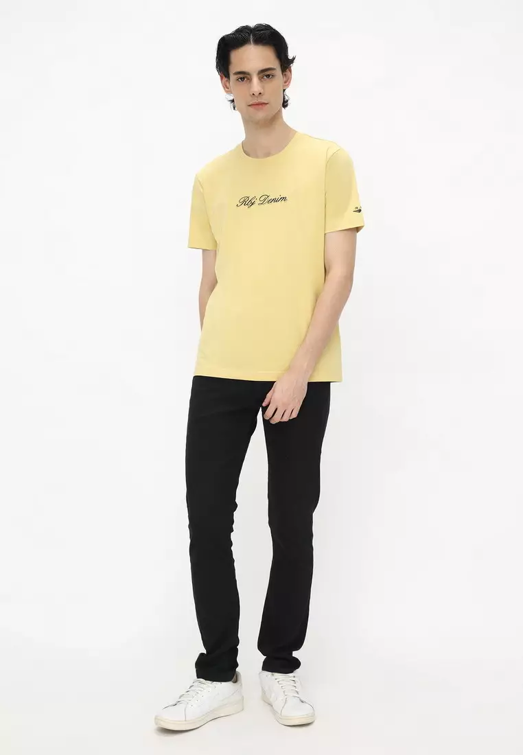 RBJ T-Shirt Cotton Spandex Emboss Pria 2482370761