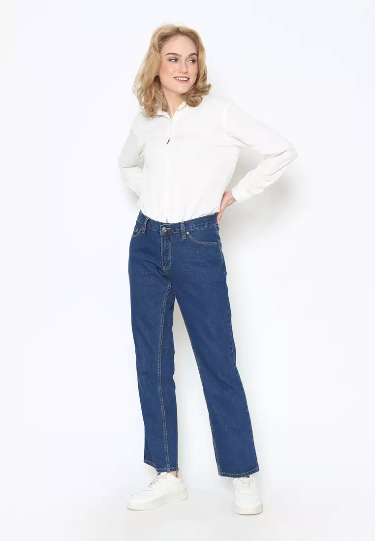Straight Leg Basic Jeans BG272203