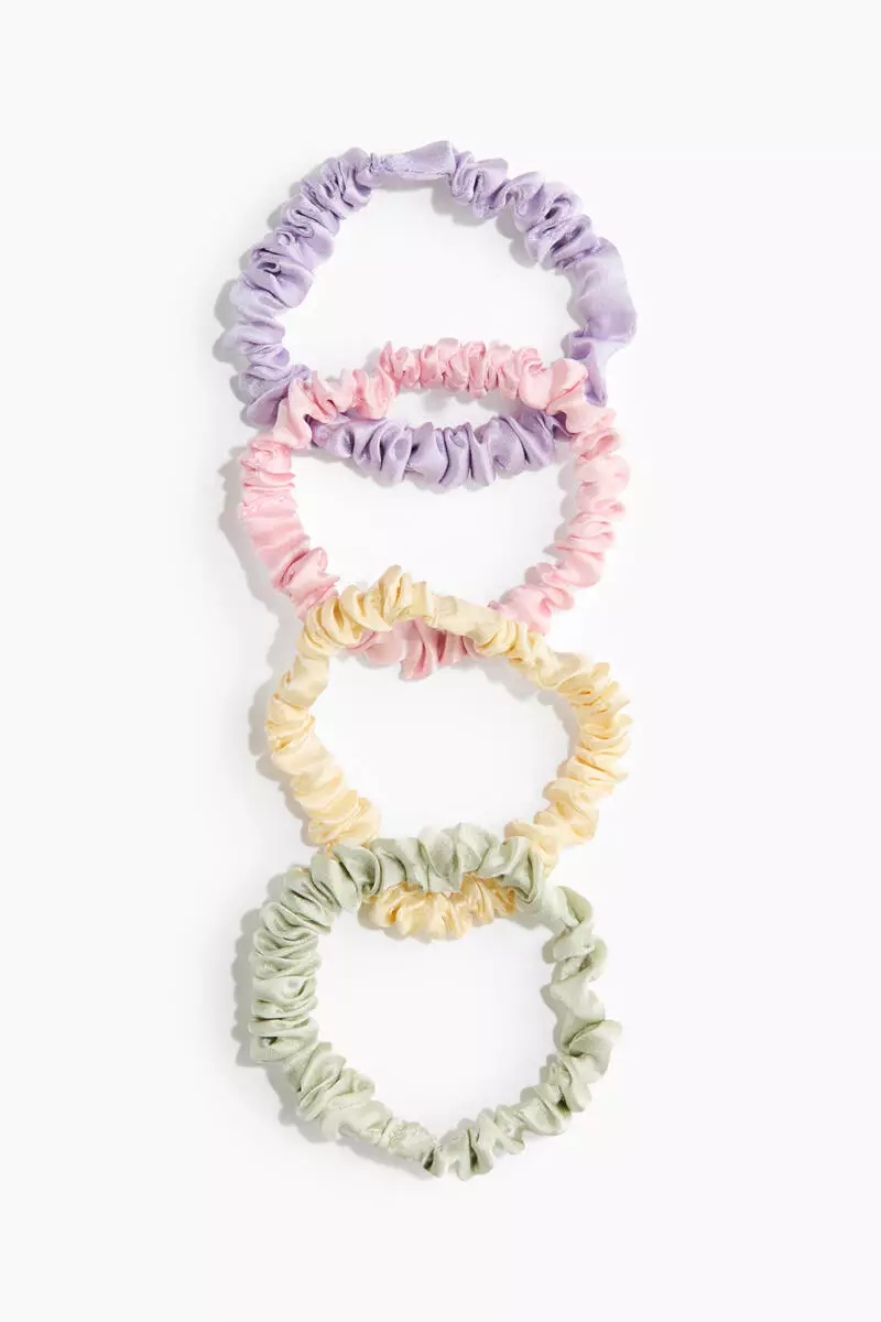 4-pack silk scrunchies