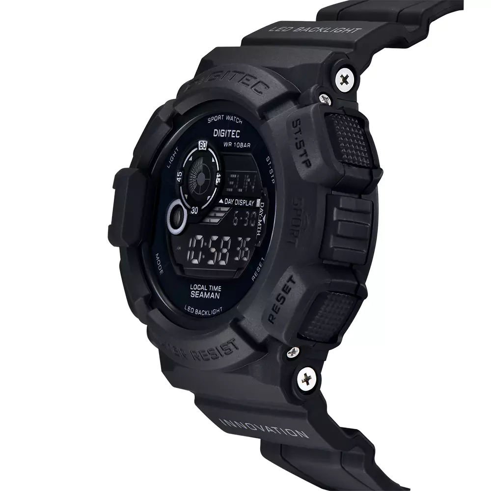 DIGITEC Jam Tangan Digital Pria DG-5028T Water Resist - BK4B Black