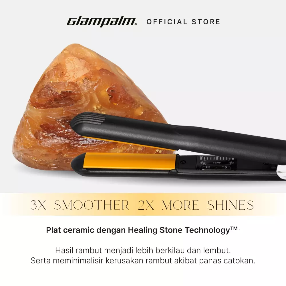 Glampalm Catokan Pelurus Rambut Crescent Volumizer GP202BL