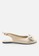 La Vita e Bella beige Slingback Women Flat Sandal with Bow EBC7DSHC038386GS_2