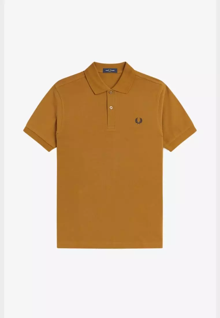 Fred Perry M6000 The Fred Perry Shirt (Dark Caramel / Navy)
