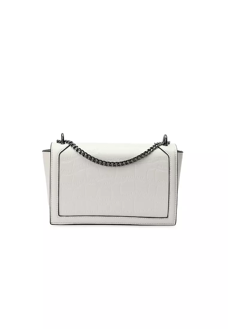 Women's Chain Shoulder Bag / Sling Bag / Crossbody Bag - White