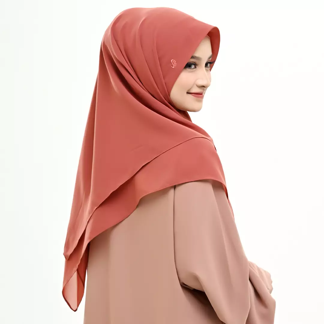 Rabbani - Kerudung Instan Zanan Haddala Exclusive - Fired Brick