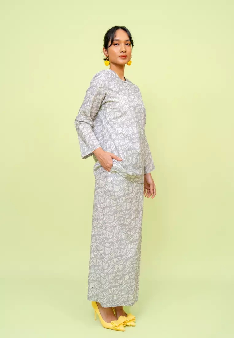 Bayu Somerset Pixie Kurung - Grey