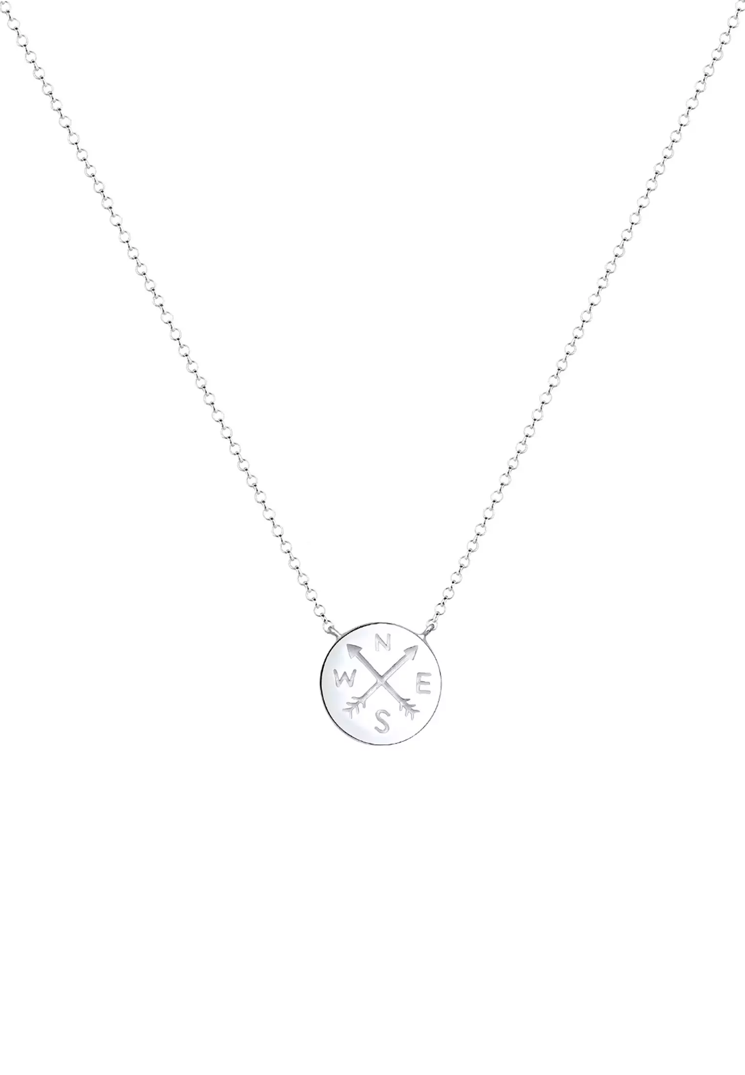 Necklace Woman Arrow Compass Talisman Travel Wanderlust