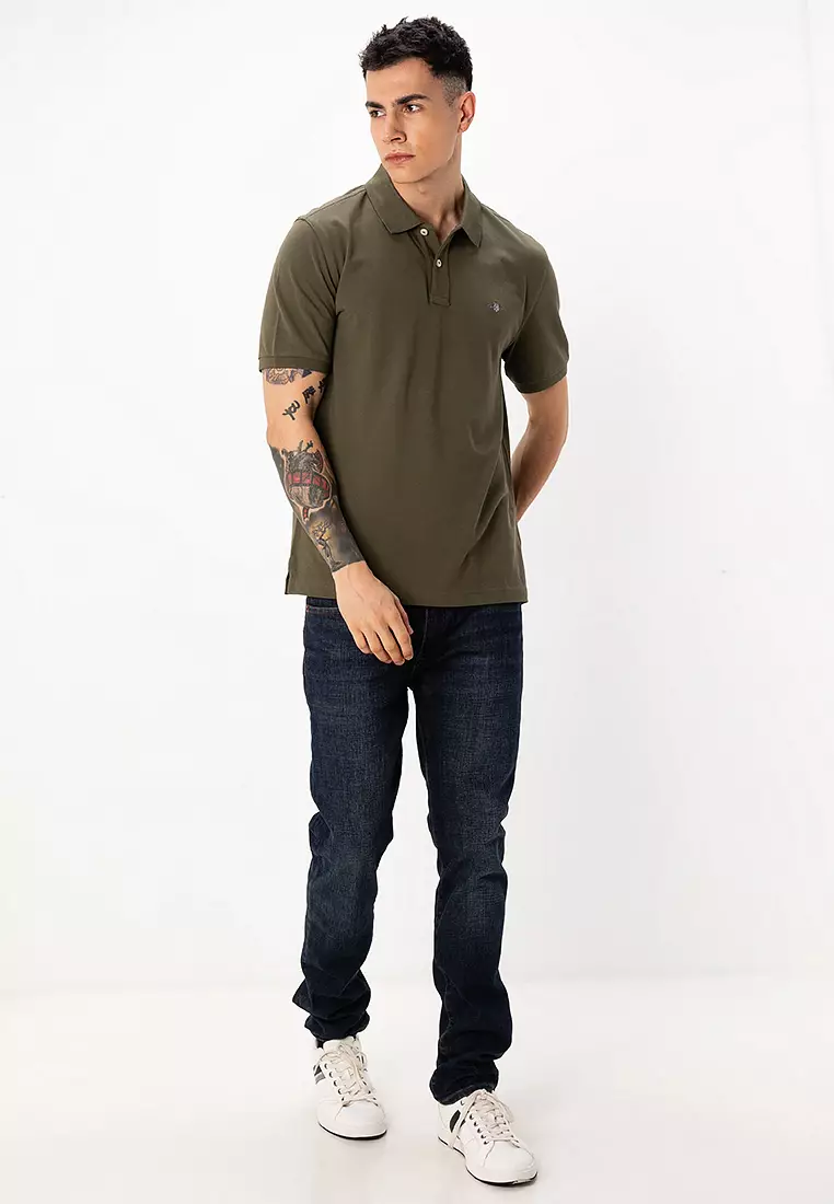 Regular Fit Shield Piqué Polo Shirt