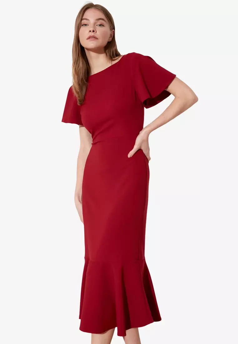 Trendyol Mermaid Midi Dress 2024 Buy Trendyol Online ZALORA Hong Kong