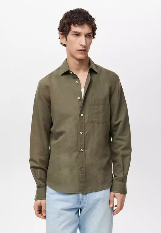 Classic-Fit Linen Shirt