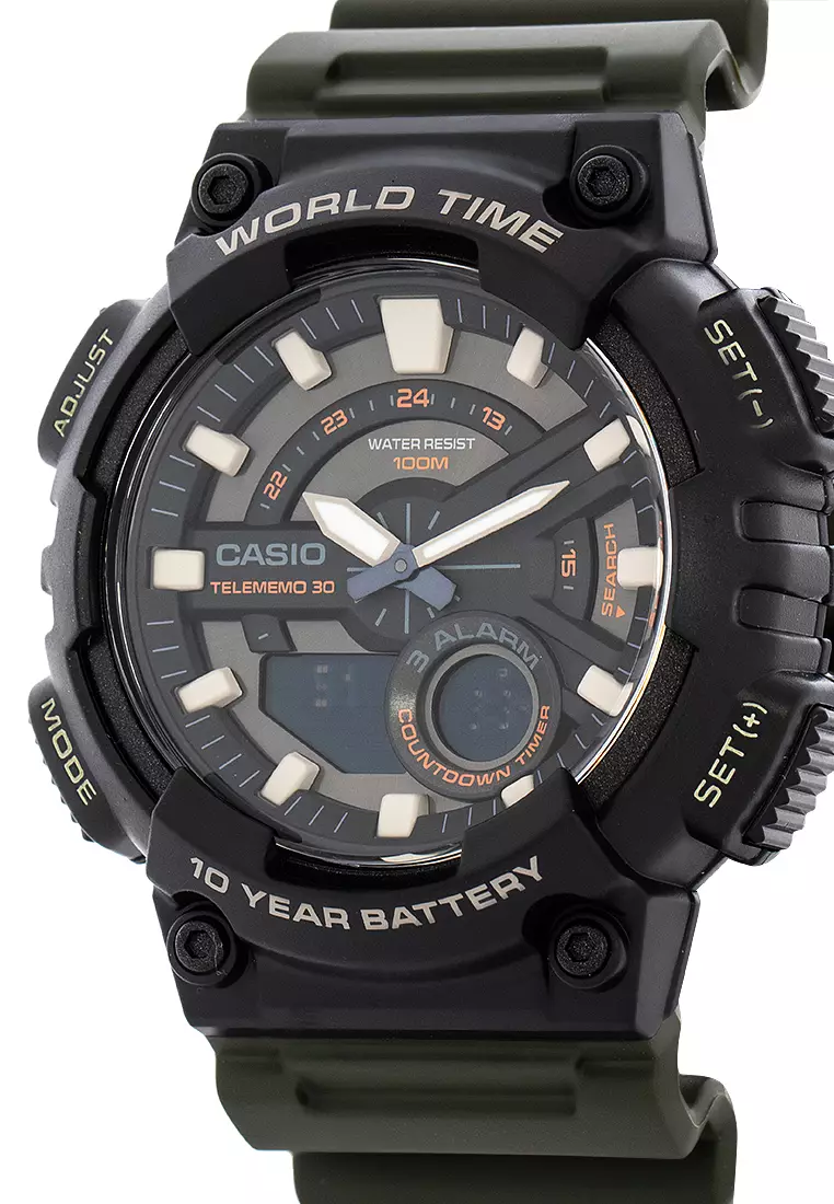 Digital Analog Watch AEQ-110W-3AVDF
