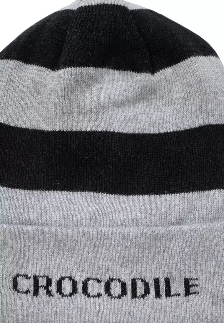 Crocodile Kids BEAN 600BL Black Topi Kupluk Anak 6-10 tahun - katun