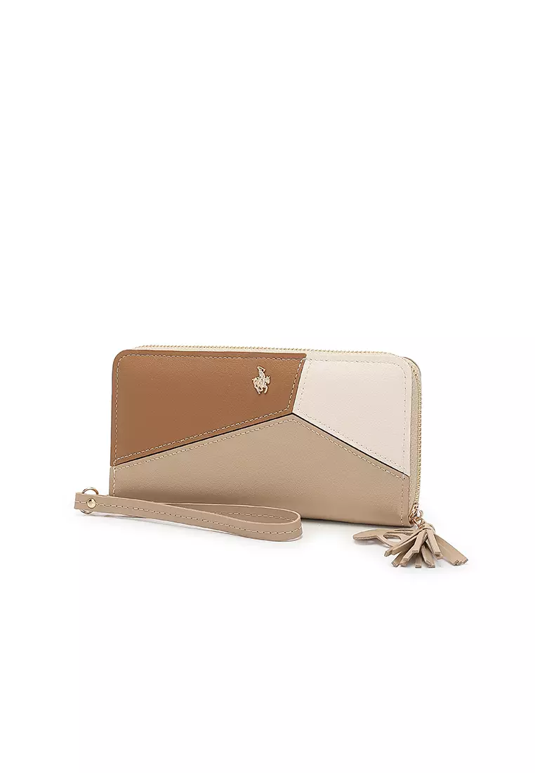 Women's Clutch Purse / Wallet (Dompet Wanita dengan Gelang) - Cokelat