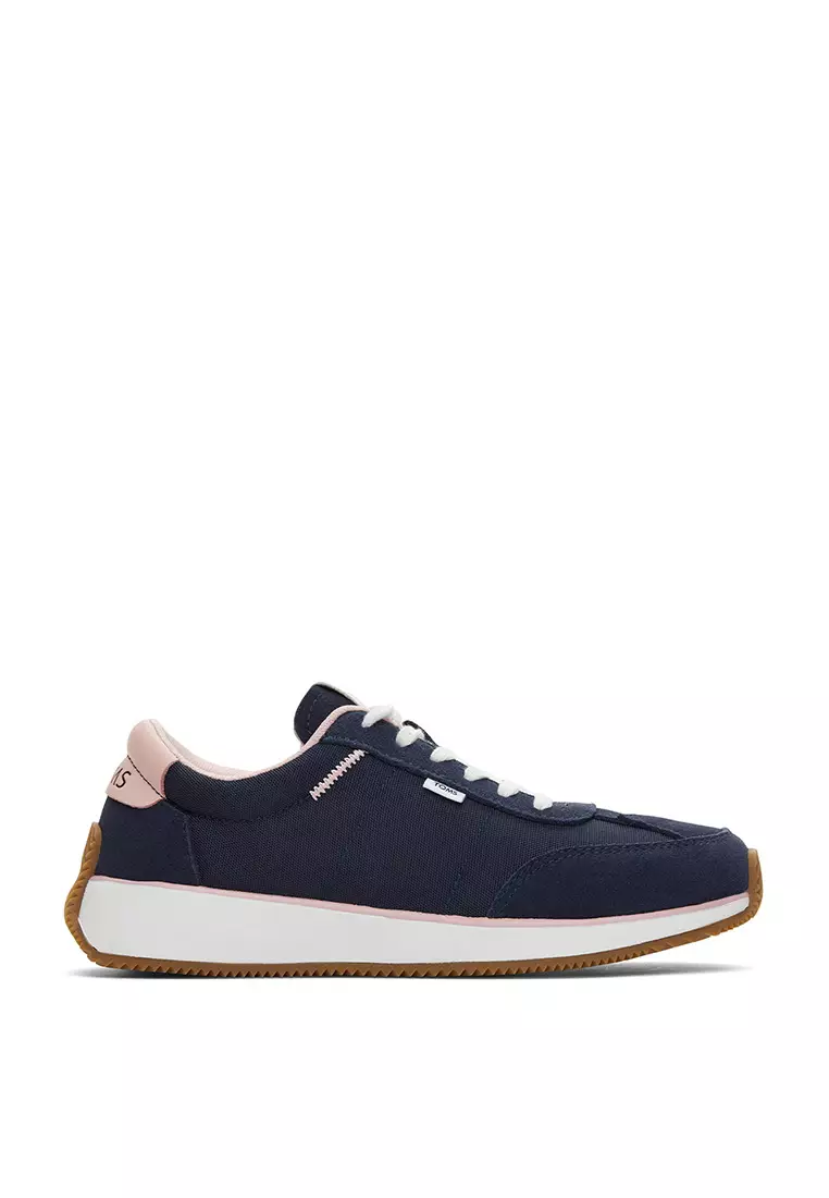 Discount on Toms  shoes - SKU: Sneakers Wyndon Women - Navy Multi Nylon Suede