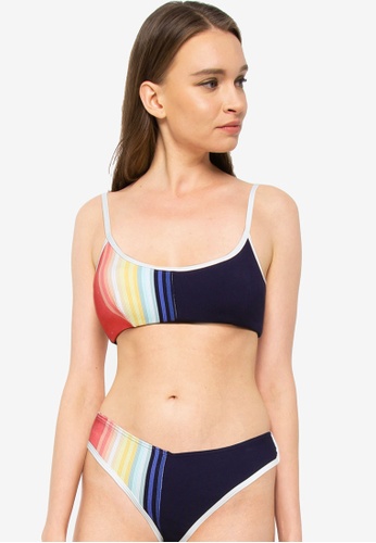Rip Curl blue Sayulita Stripe Crop Bikini Top FD890AA5568D98GS_1